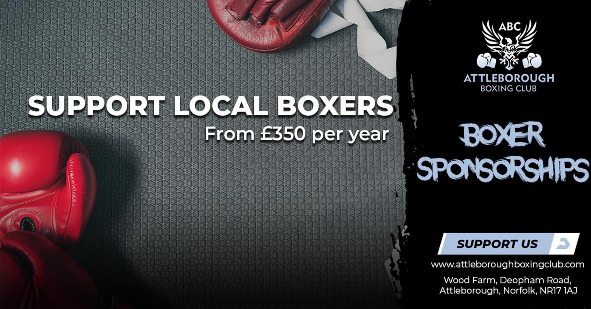 Support local boxers from £350 per year