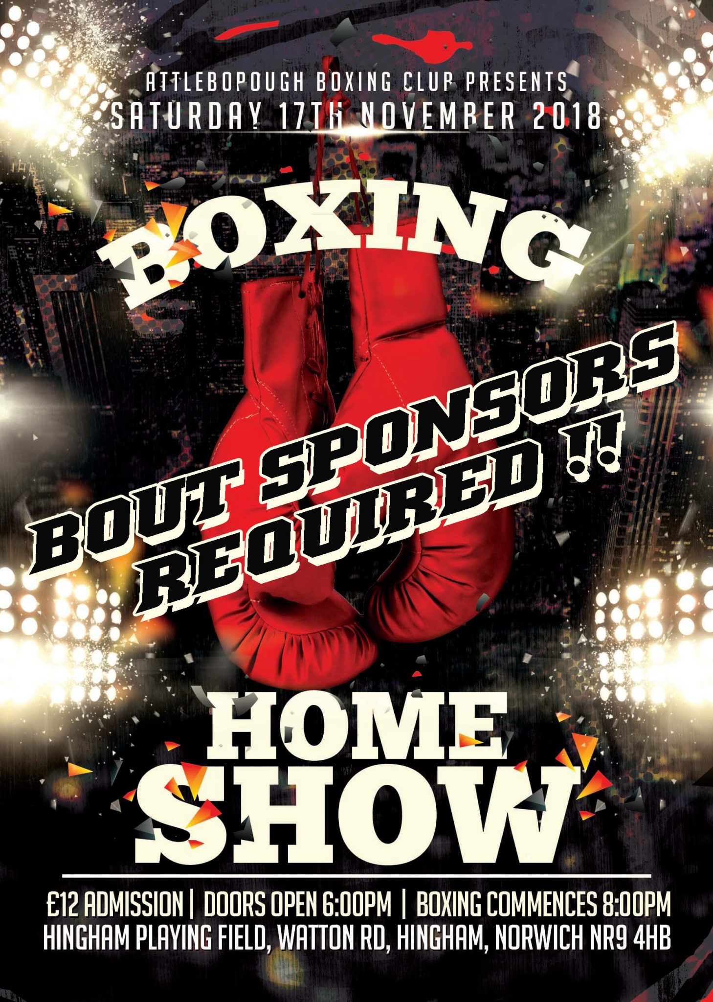 Bout Sponsors Required